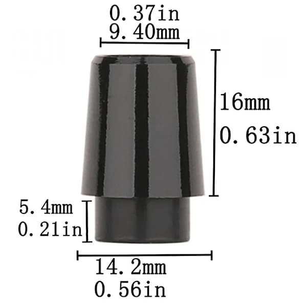 (pow yeah!) 12 stk. Golf Ferrules Kompatible med Jern 0,370 Tommer Spids Jernskaft Golfkølle Skaft Hylse Adapter