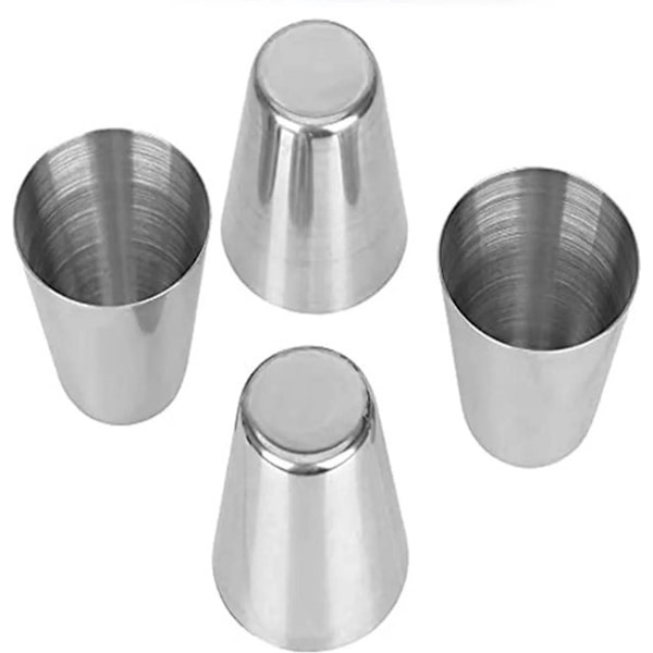 Snapseglas - Rustfrit stål - 30 ml - 1 sæt med 4 stk.