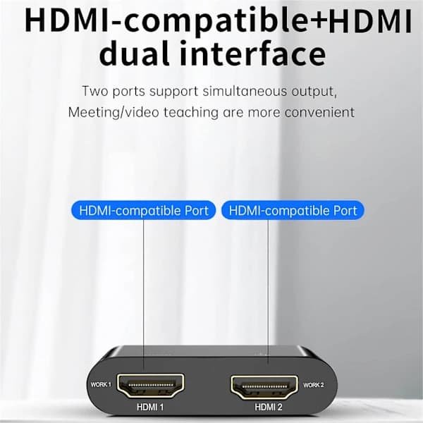 (Pow yeah!) USB 3.0 - Dual HDMI -sovitin Ulkoinen video Tukee Windowsia
