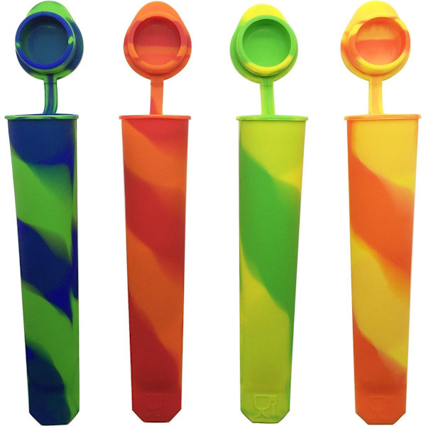 Sæt med 4 Calippo isforme – DIY ispindeforme, hjemmelavet ispindemaskine