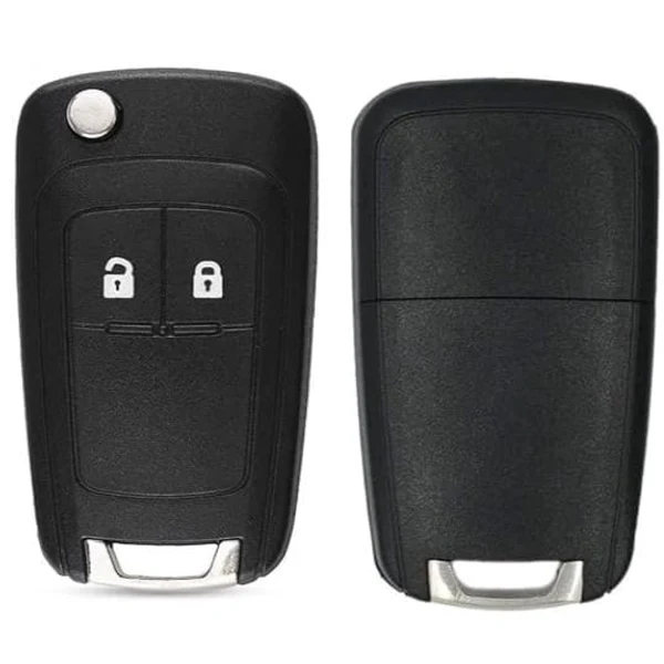【PP】Nøglehus / Alarmboks til Buick, Opel & Chevrolet - 2 knapper