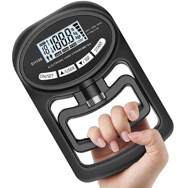 （pow yeah！）Handdynamometer 265 lbs / 120 kg - Elektronisk Greppstyrketestare
