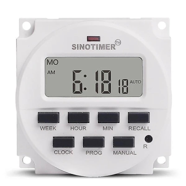 (Pow yeah!) 15,98 tommer LCD digital timer 12V DC 7 programmerbar tidsbryder TM618N-4