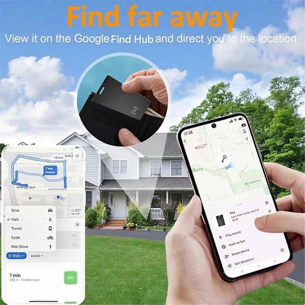 (pow yeah!) Pungfinder til Android, Genopladelig Bluetooth-objektlokalisator Sort