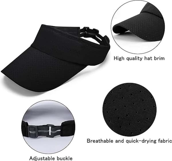 Justerbart solvisir for menn og kvinner, golf tennis baseballcaps