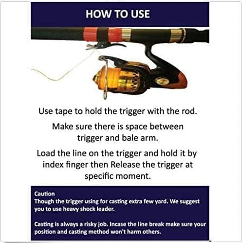 Sea Fishing Trigger, Barrel Clip, Thumb Button, Fixed Spool, ZQKLA