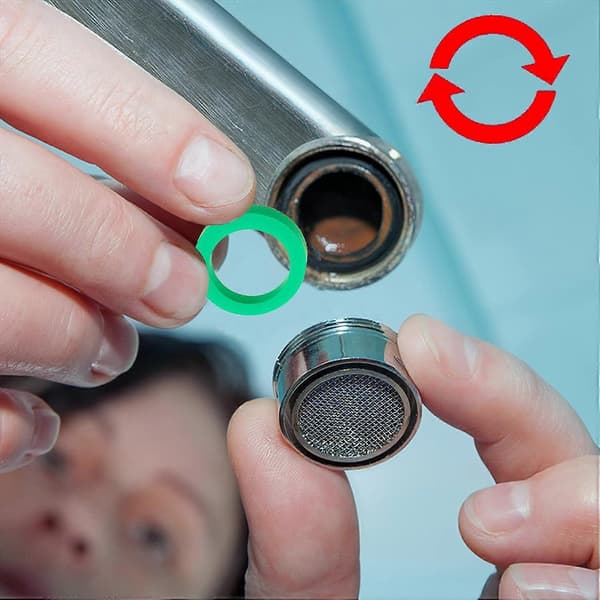 4 stk kranluftere, lufterfilter reservedeler, med messinghus utvendig gjenge lufterkranfilter, med pakning
