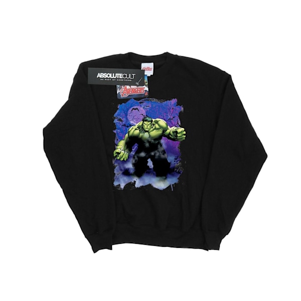 Marvel Dam/Kvinnor Hulk Halloween Spöklik Skog Sweatshirt XX Svart Black XXL