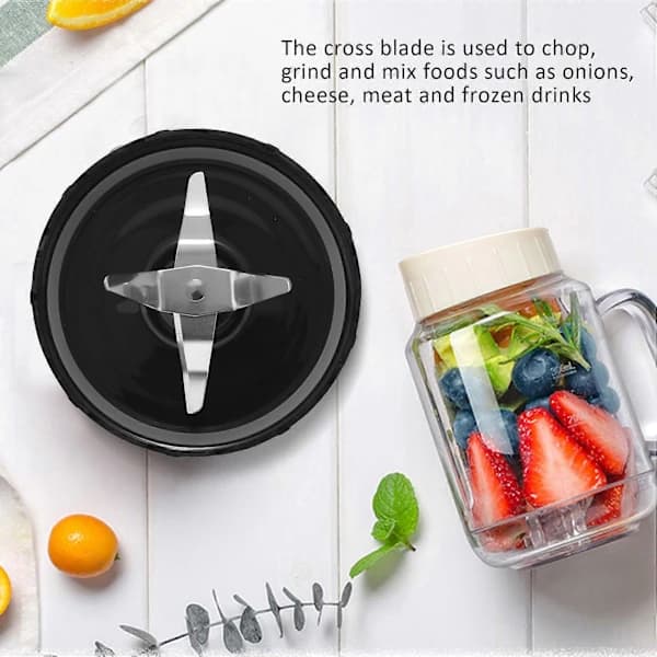 (pow yeah!) 2-pack, Bladersättningsdel Kompatibel med Original Magic 250 W Blender Matberedare, Juic