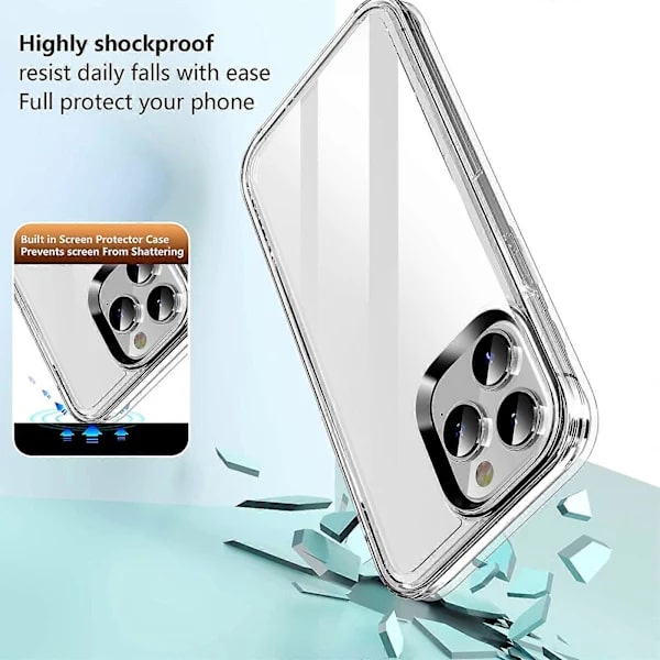 (Pow Yeah!) Transparent Armor-skal för iPhone 14 Plus