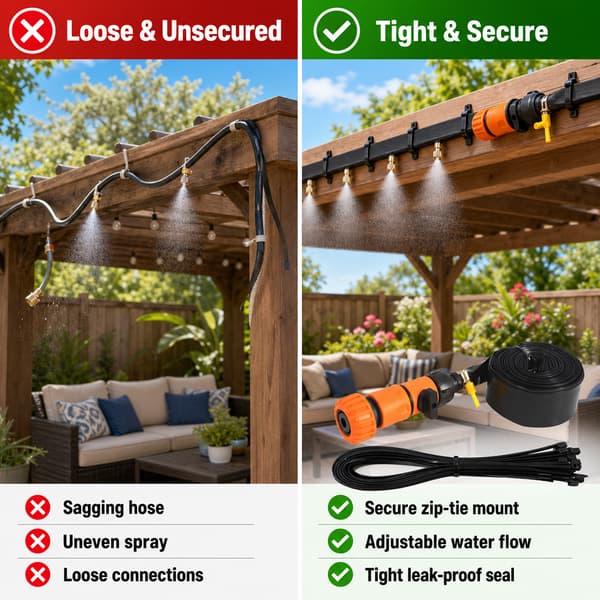 49FT studsmatta sprinkler slang, utomhus bakgård vattenlek kylsystem för barn (orange) Orange 15 meters