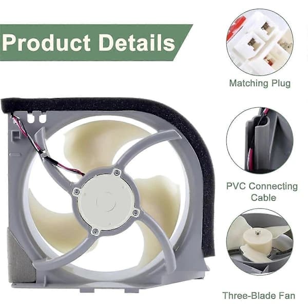 （pow yeah！）DA97-15765A DA31-00340A Kylskåpskondensorfläktmotor Enhet för DA97-12842A, DA31-00278C DC 12V