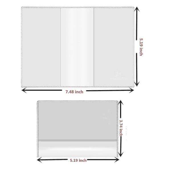 【PP】5-pack Passfodral, Transparenta Passfodral i Plast, För Pass i Standardstorlek, RFID ID-Korthållare