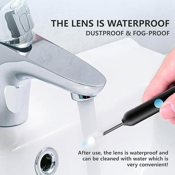 Ear Wax Removal Tool Camera - R1 D Anti-fall Off Earplugs Ear With Camera, Wireless With 1080p Hd Ear