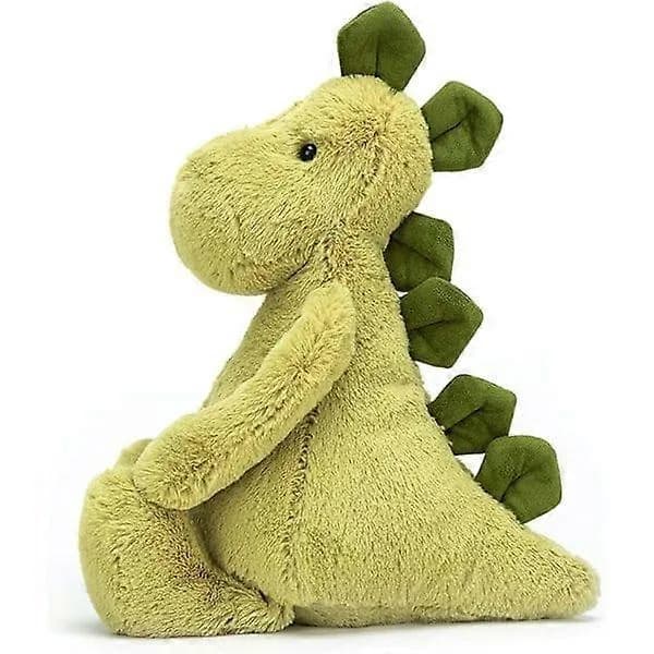 (Pow yeah!) Jellycat Bashful Dino - Kosedyr, Medium 30 cm Dinosaur Plysjleke, Klassisk Gave til Barn Medium 30cm