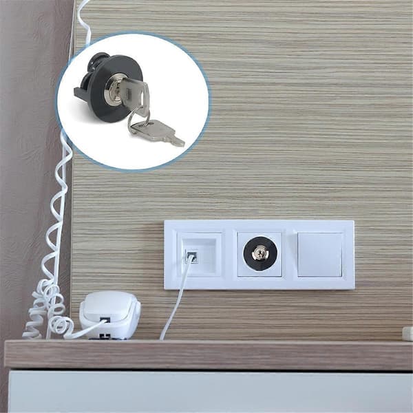 Socket Lock, Lockable Socket, 4pcs Socket Child Lock, Socket Protector, Child Lock, Wide Range of Use Ind