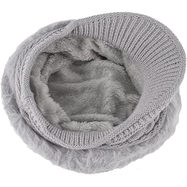 (Pow yeah!) Baker Boy Hatt for Kvinner, Varm Vinterlue med Skygge, Dame Ull Flat Cap