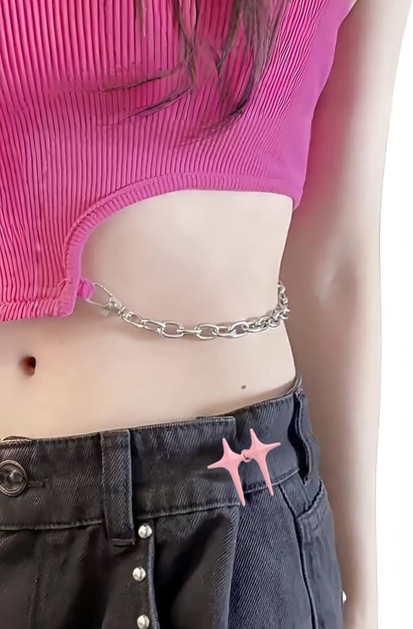 Midjeforlengerstabilisator, 9 sett justerbare stjerneknapper for løse jeans, uten søm