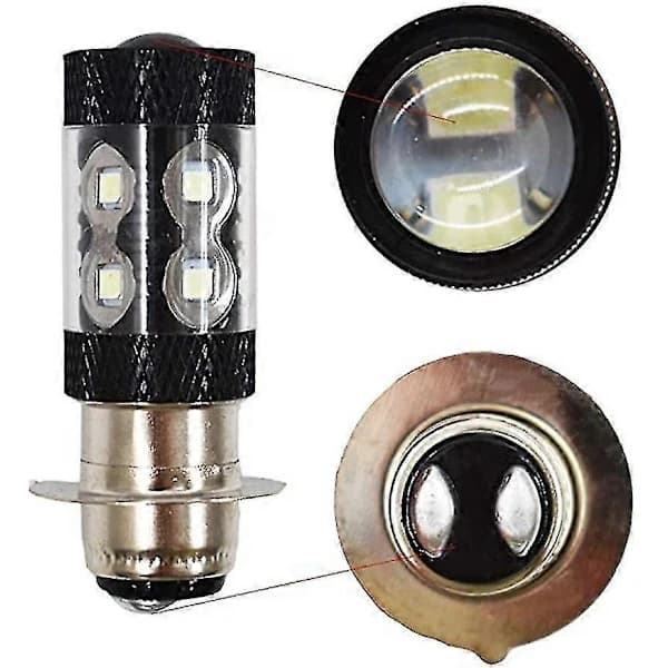 (pow yeah!) Passer til H6m LED-frontlykter for Yamaha ATV Thsinde Hvitt Lys