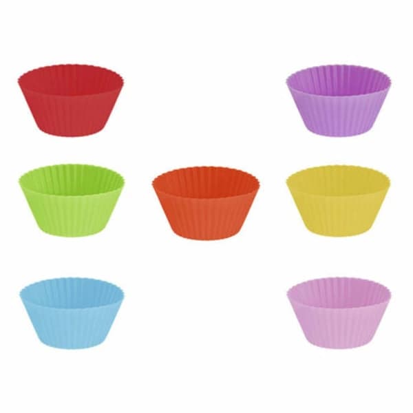 (pow yeah!) 24-pak Silikone Muffinsforme Bageform Muffinsæt (Sort)