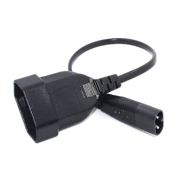 【PP】C8 Hann til Europa Schuko CEE7/16 Uttak Hunkontakt Strømkabel For PDU UPS 35cm -wf