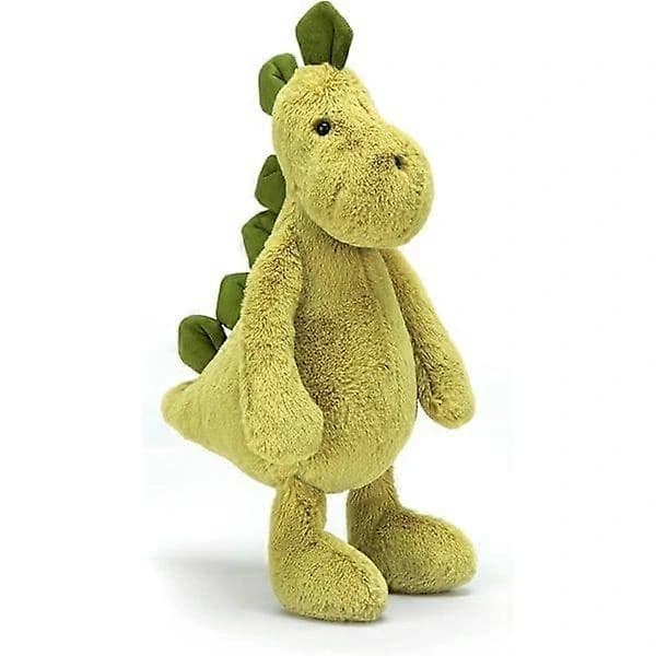 (Pow yeah!) Jellycat Bashful Dino - Kosedyr, Medium 30 cm Dinosaur Plysjleke, Klassisk Gave til Barn Medium 30cm