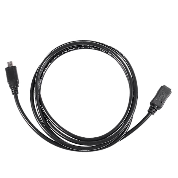 1,5 m Mini USB B 5-polet Han til Hun Forlængerkabel Adapter Sort