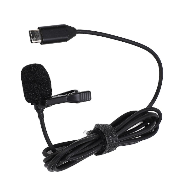 Trådbunden Lavalier Lapel Microphone Typ C Interface Clip On Mini Lapel Mic för Insta360 One R