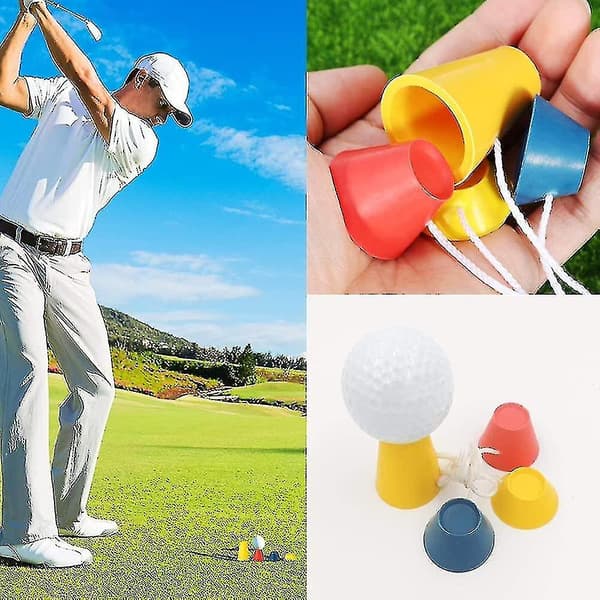 16 st vintergolftee i gummi, blandade storlekar, hållbara vintergolftee i plast