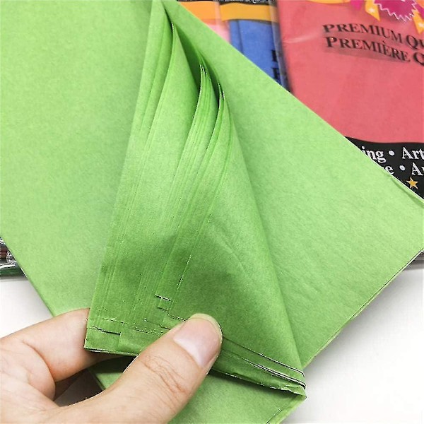 245 ark färgat silkespapper i bulk, presentpapper 20 x 20 tum för konst, presentförpackningar, dekorationer (slumpmässig -gt