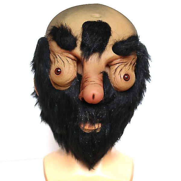 Klovne lateksmasker Morsom Cosplay Halvt ansikt Fryktelig maske til fest Cosplay kostyme Vanskelig rekvisitter Dekorasjon Voksen