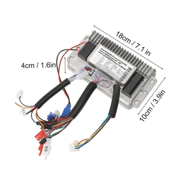 48v-60v 1000w harjaton ohjain Shell sähköinen polkupyörän skootteri sähköpyörä 3-moodi siniaaltonopeussäätö