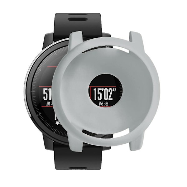 Skyddande Skal för Xiaomi Huami Amazfit 2/2s Stratos - Fullt Ramskydd i Mjuk Silikon