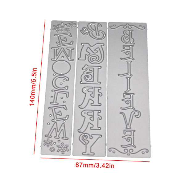 Bogmærke Metal Skæreforme Stencil Scrapbooking DIY Album Stempel Papir Kort