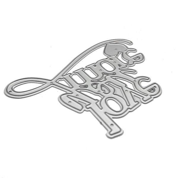 Elsker dig mor og hjerte metal skæredør stencil DIY scrapbooking prægning værktøj papir kort album skabelon form dekor