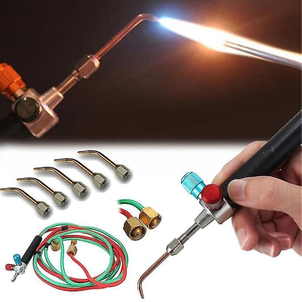 Smykker Juvelerer Micro Mini Gas Little Torch Svejsning Loddesæt Værktøj med 5 spidser