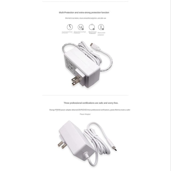 5V 4A USB-strømadapter for Orange Pi 800/pi 4 /pi 4b - USB Type C-lader EU-plugg