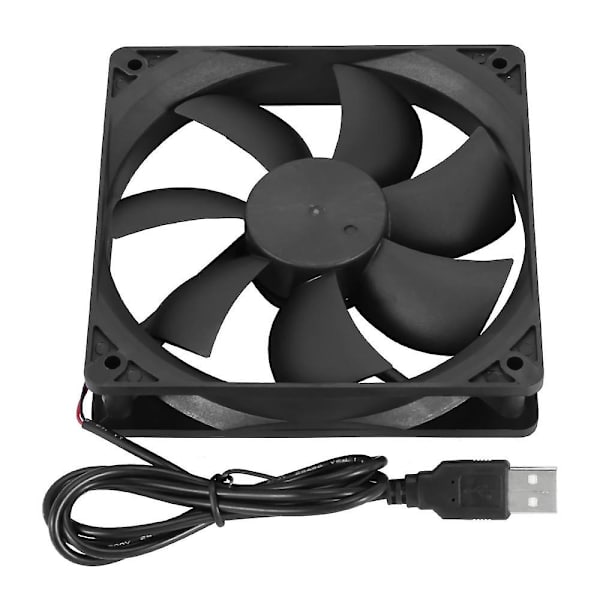 Router køleventilator, diy pc køler tv boks trådløs køling lydløs stille dc 5v usb 120mm ventilator(standard