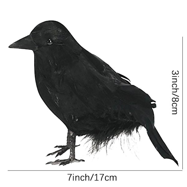 Kausiluonteiset ja juhlapyhien koristeet Halloween Musta Varis Halloween Puutarha, Pihakoriste Varis Kahdeksan Pakkaus