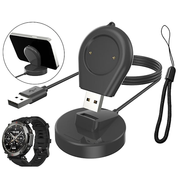 2 i 1 ur-opladningsbase telefonholder magnetisk opladerstander opladningsdock
