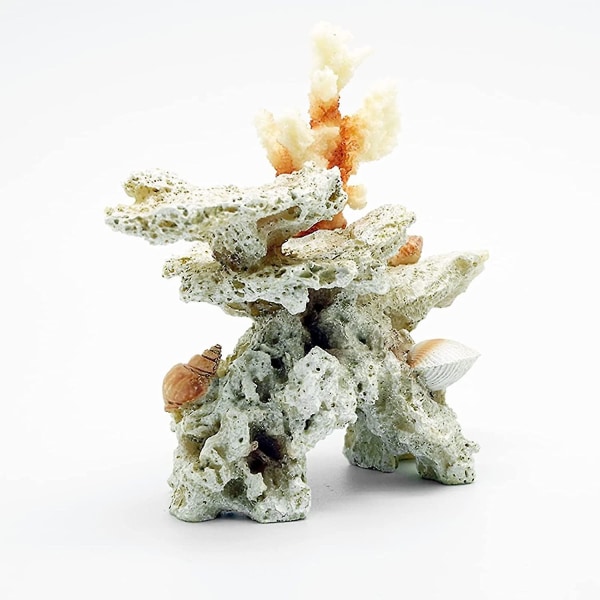 Akvarium koralrev ornament, harpiks koralrev til tema dekoration akvarium akvarium landskab
