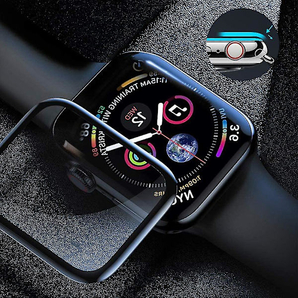 2 st Kompatibel med Apple Watch Series 4/5 44mm Härdat Glass Skärmskydd