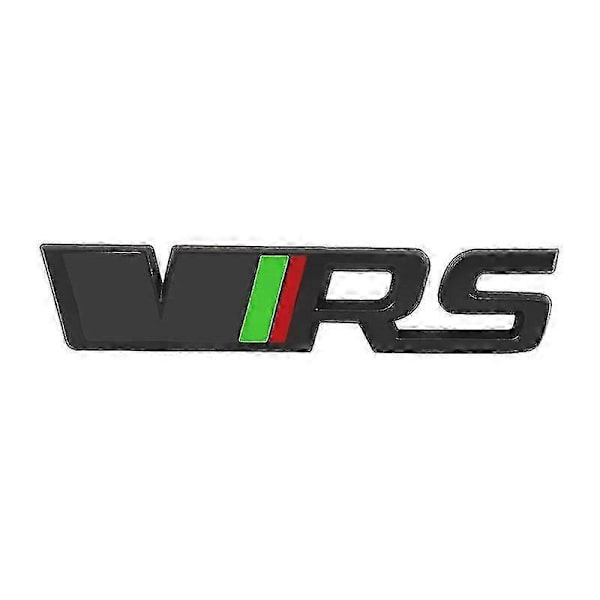 3D Metall VRS Logotyp Bil Frontgrill Emblem Badge Bagageutrymme Dekal För Skoda Octavia 3 2 A5 A7 Mk3 Mk2 Kodiaq Superb Fabia Tillbehör sticker grey black