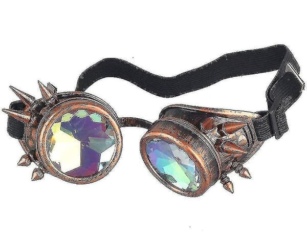 Muodin Steampunk-kaleidoskooppilasit Niitit Cosplay-lasit