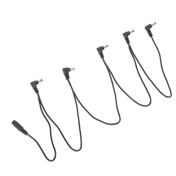 Universell DC-adapterpedalströmförsörjningssplitterkabel - 1 till 5-vägs kedjekoppling