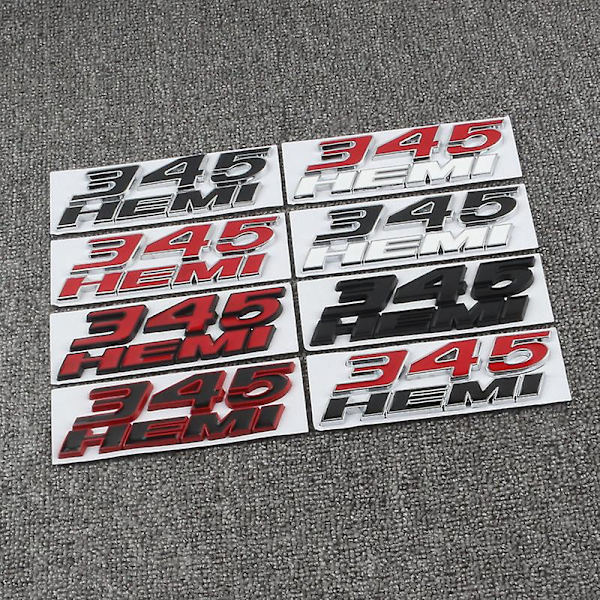 3D Metal 345 Hemi Moottorin Logo 392 Hemi Tunnusmerkki Tarra Autotarrat Tarra Dodge Charger Caliber Jeep Auton Muotoilu Tarvikkeet h-13