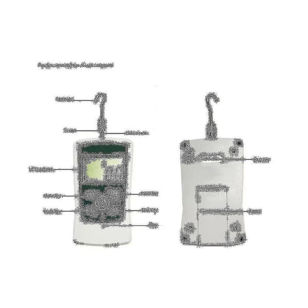 Lille digital tryk-træk kraftmåler bærbar dynamometer måler Zmf-2-500n træk tester kilogram træk