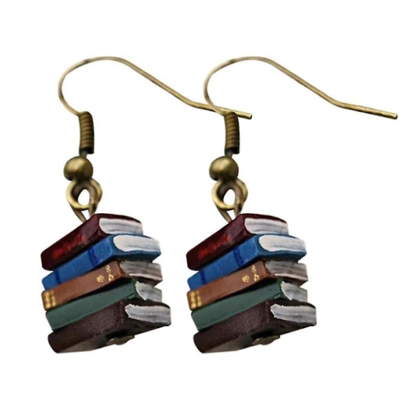 Bok örhängen - Creative Folding Library hänge örhängen för kvinnor
