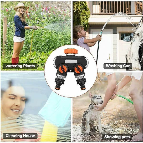 Way Irrigation, Have Splitter, Have Connector, Justerbar Vandstrøm, Ideel Til Udendørs Hane