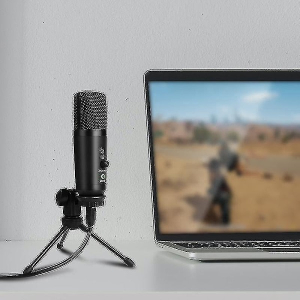 USB kondensatormikrofon för inspelning av röst Voice-over-ljudmedia